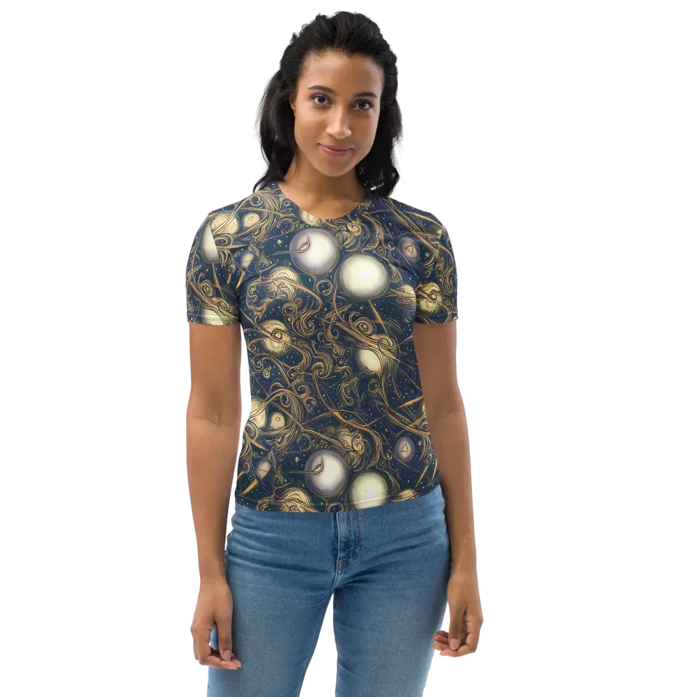 Orbital Baroque on Women's Crew Neck T-Shirt — Front