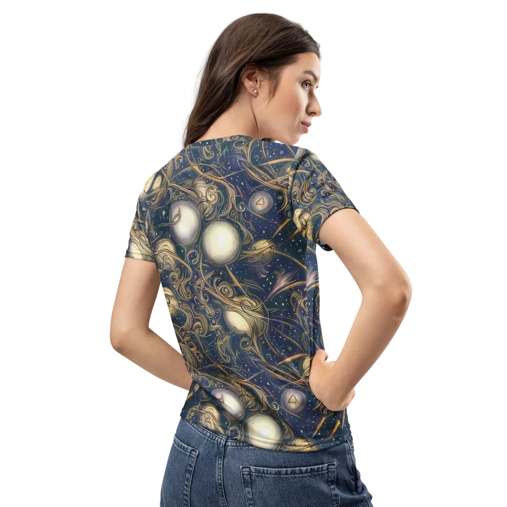 Orbital Baroque on Women's Crew Neck T-Shirt — Back