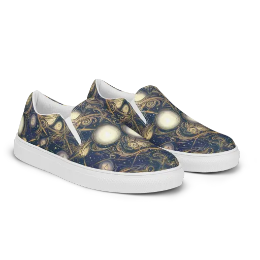 Orbital Baroque on a Men's Slip-On Canvas Shoes