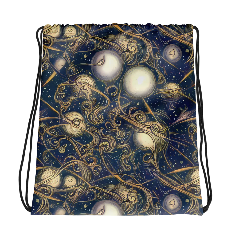 Orbital Baroque on Drawstring Bag — Photo