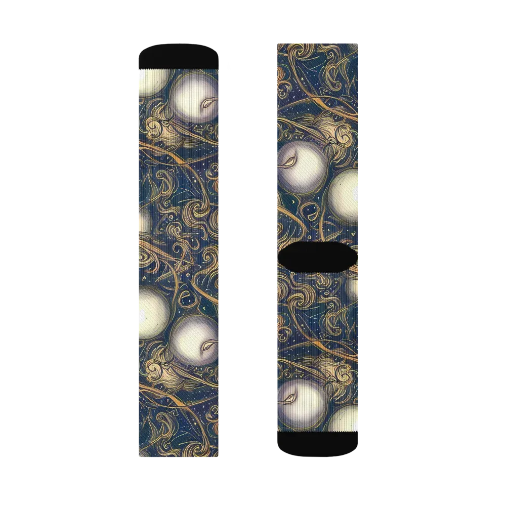 Orbital Baroque on Socks — Right Sock
