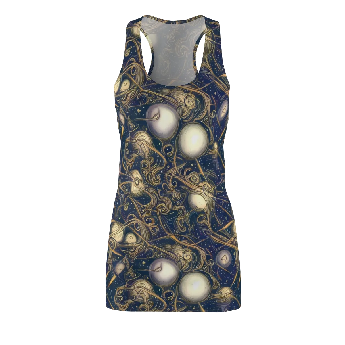 Orbital Baroque on Racerback Dress — Front