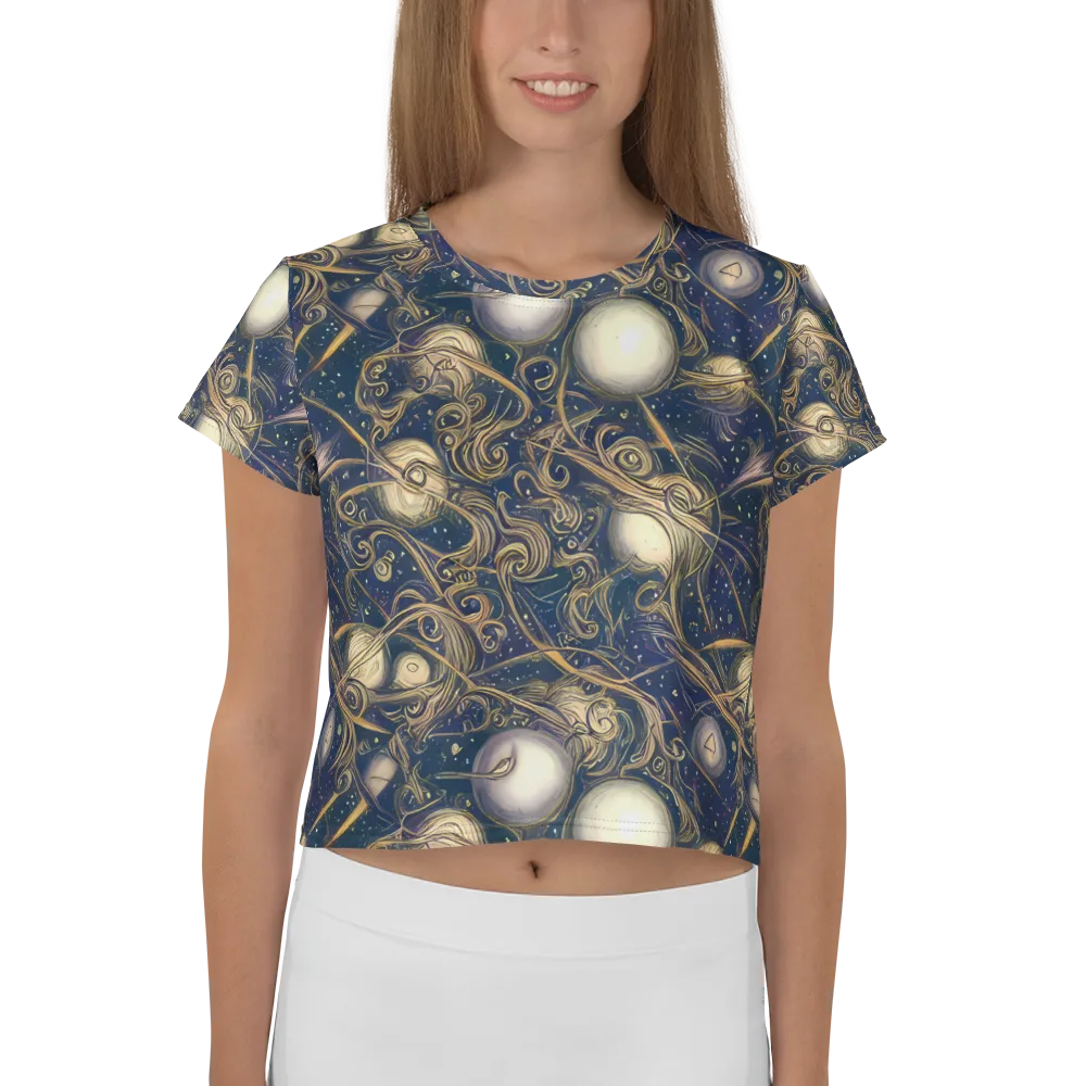 Orbital Baroque on Crop Tee — Front