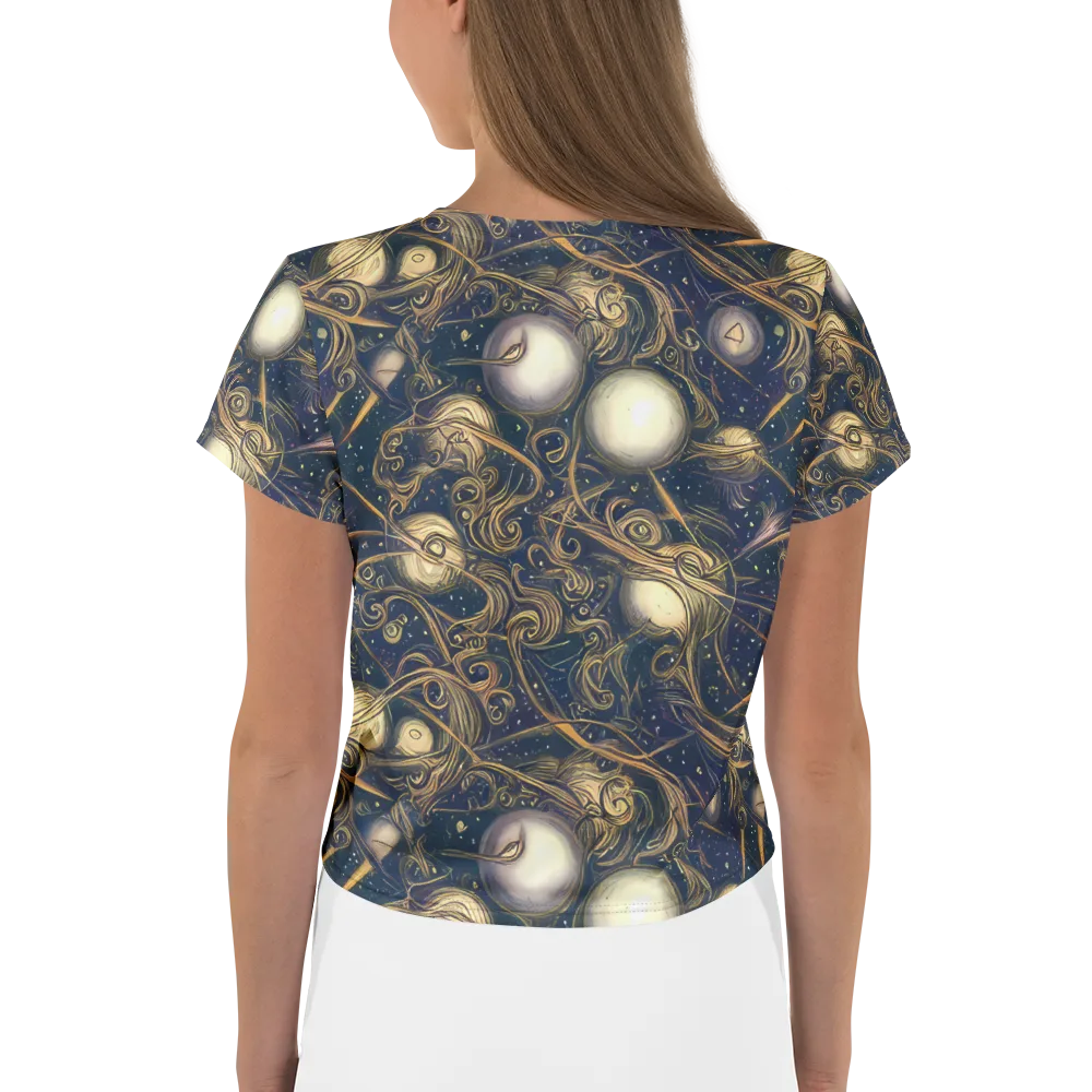 Orbital Baroque on Crop Tee — Back