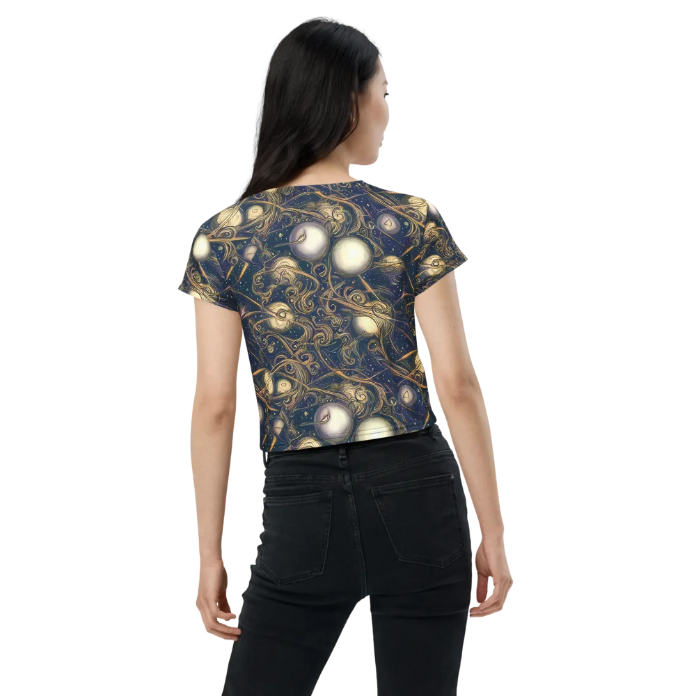 Orbital Baroque on Crop Tee — Back