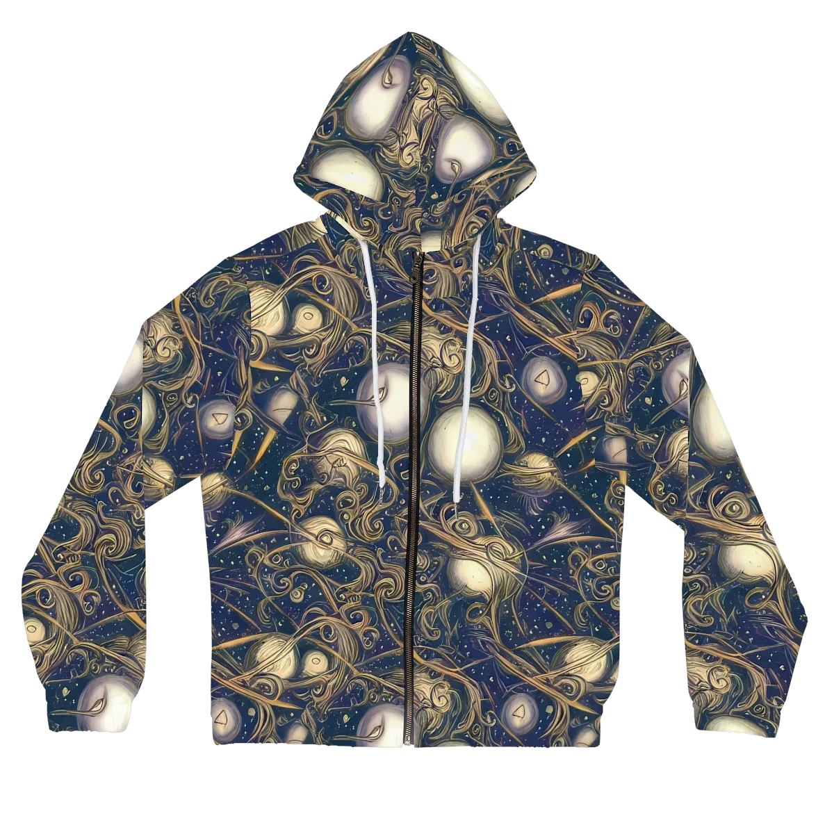 Orbital Baroque on Women's Full-Zip Hoodie — Front