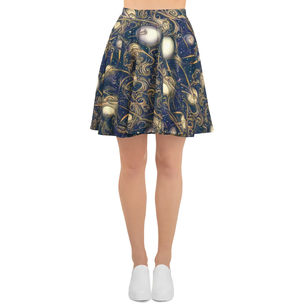 Orbital Baroque on Skater Skirt — Front