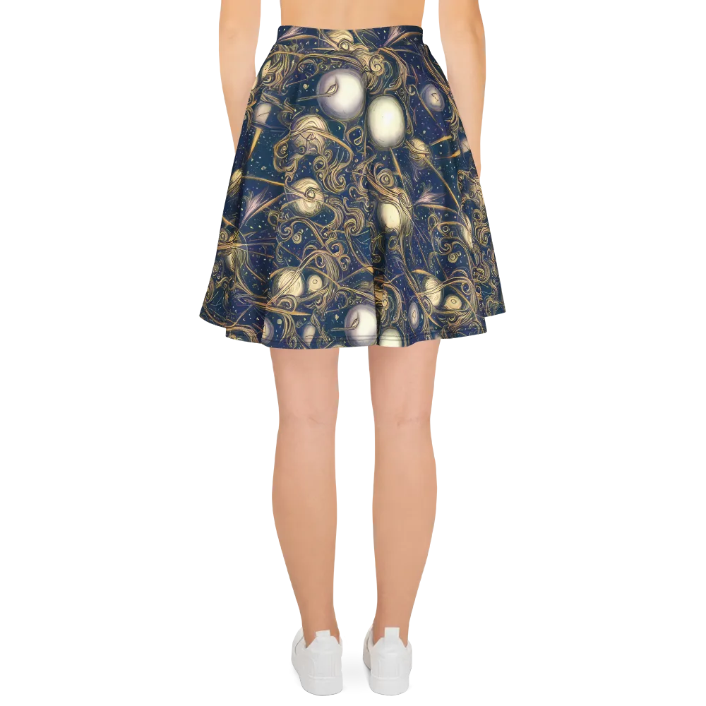 Orbital Baroque on Skater Skirt — Back