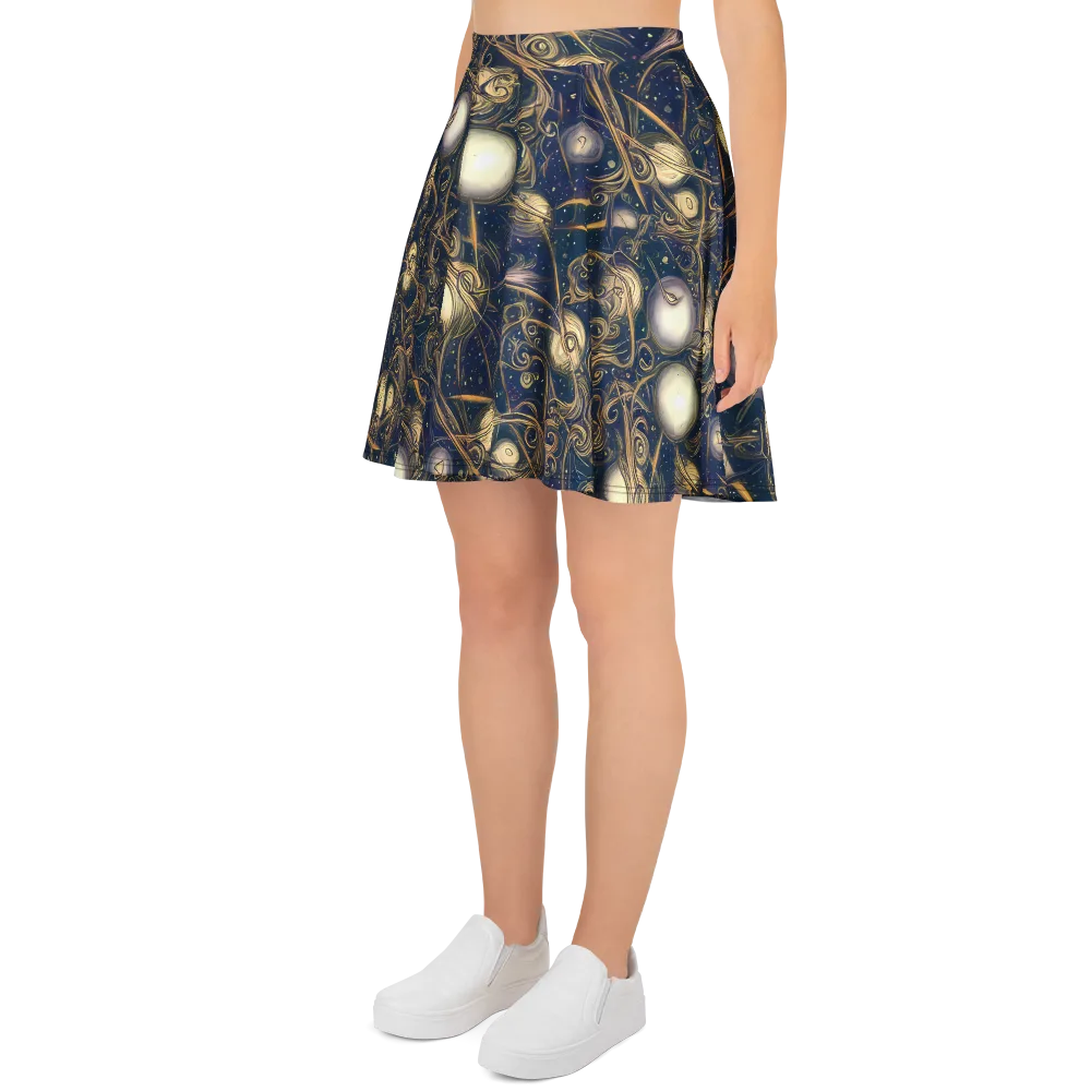 Orbital Baroque on Skater Skirt — Left