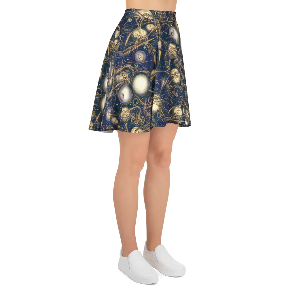 Orbital Baroque on Skater Skirt — Right