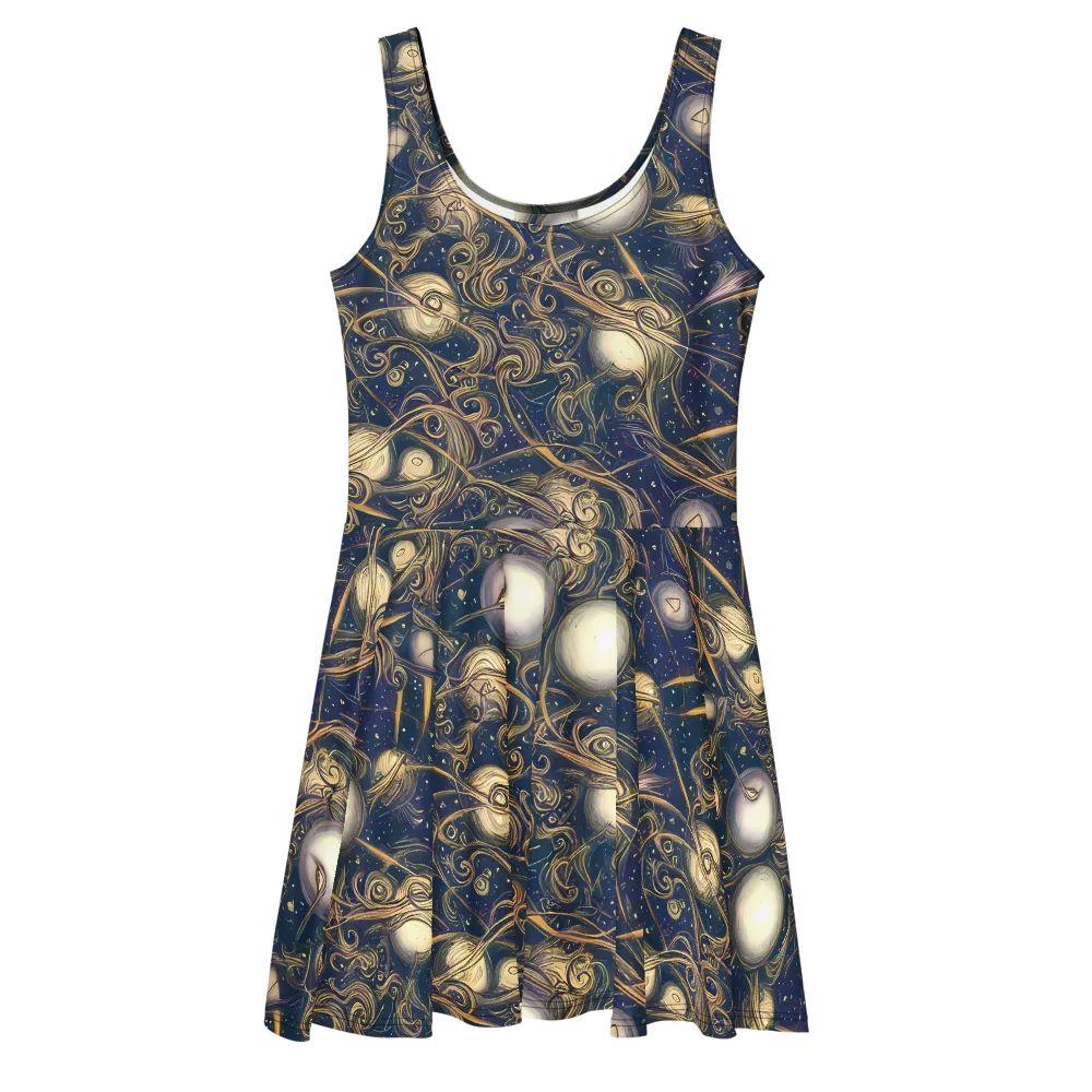 Orbital Baroque on Skater Dress — Front