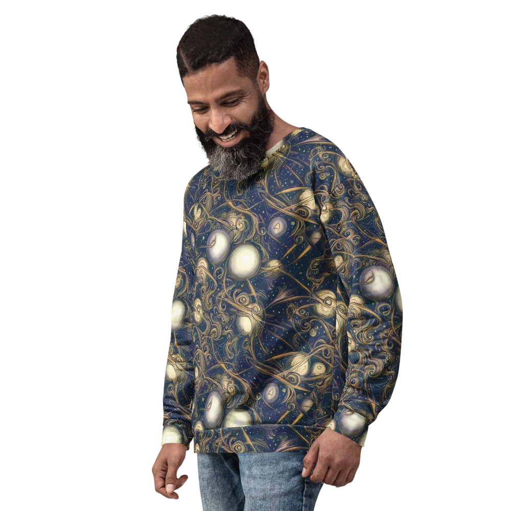 Orbital Baroque on Sweatshirt — Left Front