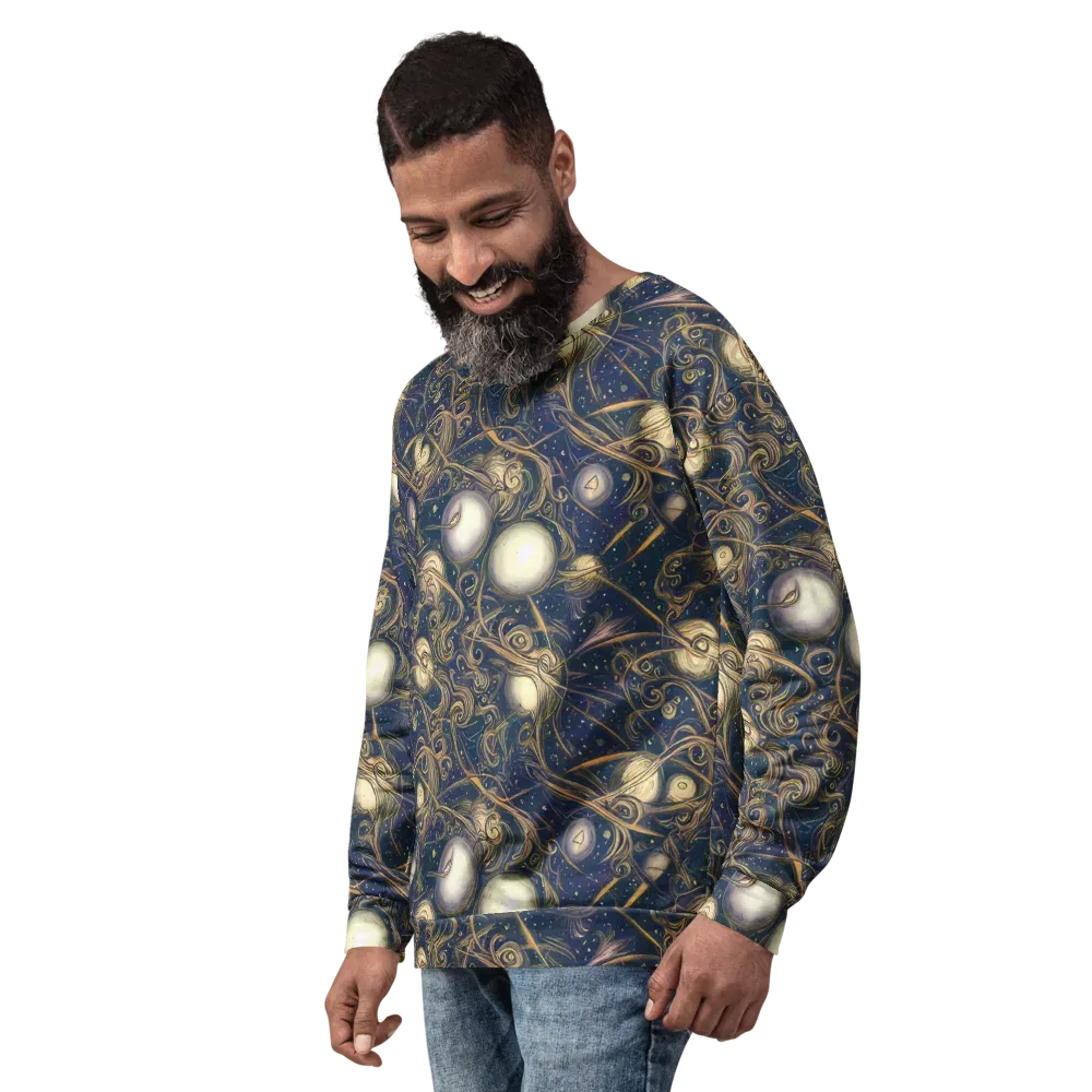 Orbital Baroque on Sweatshirt — Left Front
