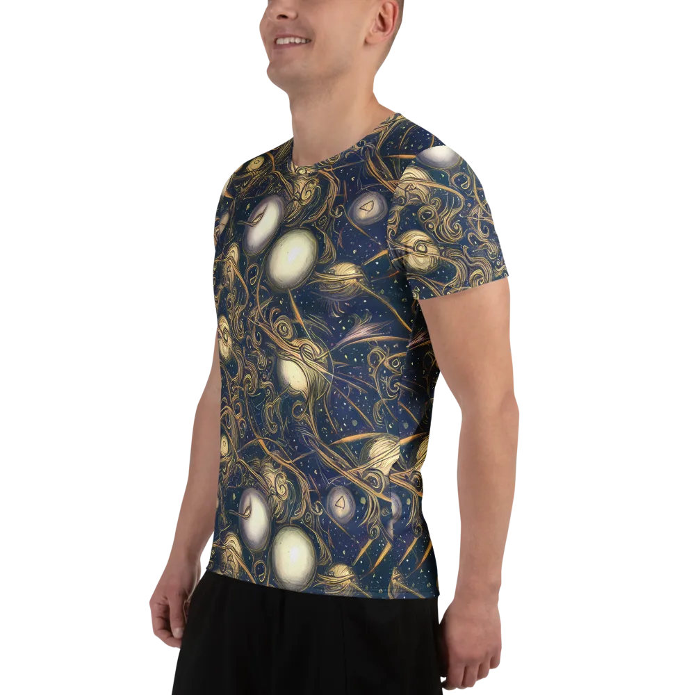 Orbital Baroque on Men's Athletic T-Shirt — Left