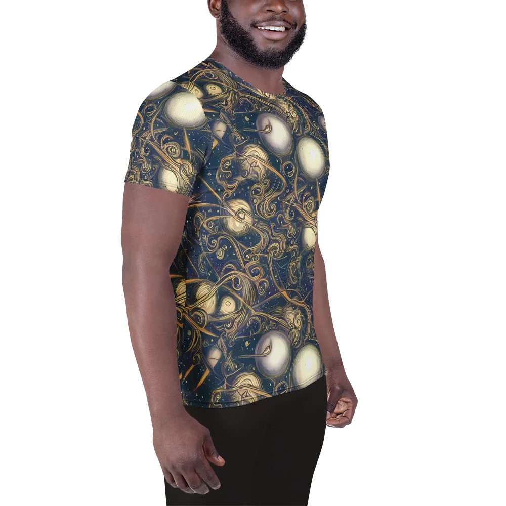 Orbital Baroque on Men's Athletic T-Shirt — Right