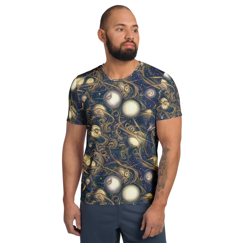 Orbital Baroque on Men's Athletic T-Shirt — Front