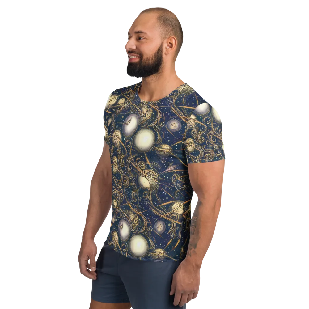 Orbital Baroque on Men's Athletic T-Shirt — Left