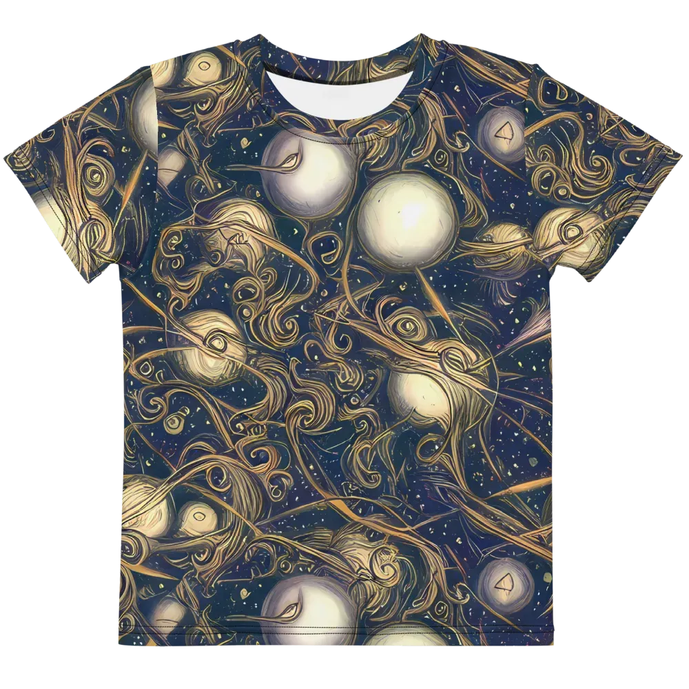Orbital Baroque on Kids Crew Neck T-Shirt — Front