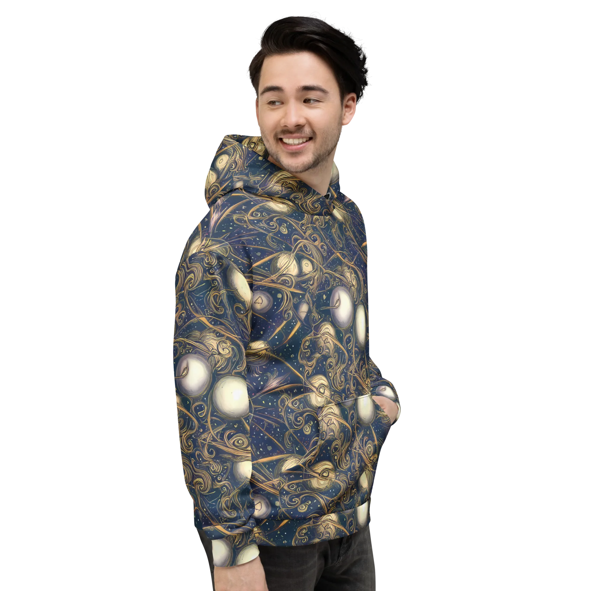 Orbital Baroque on Hoodie — Right