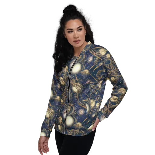 Orbital Baroque on a Bomber Jacket