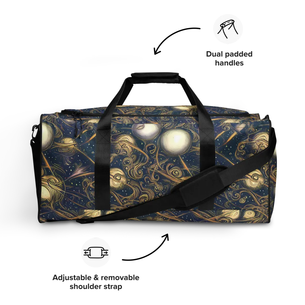 Orbital Baroque on Duffle Bag — Front