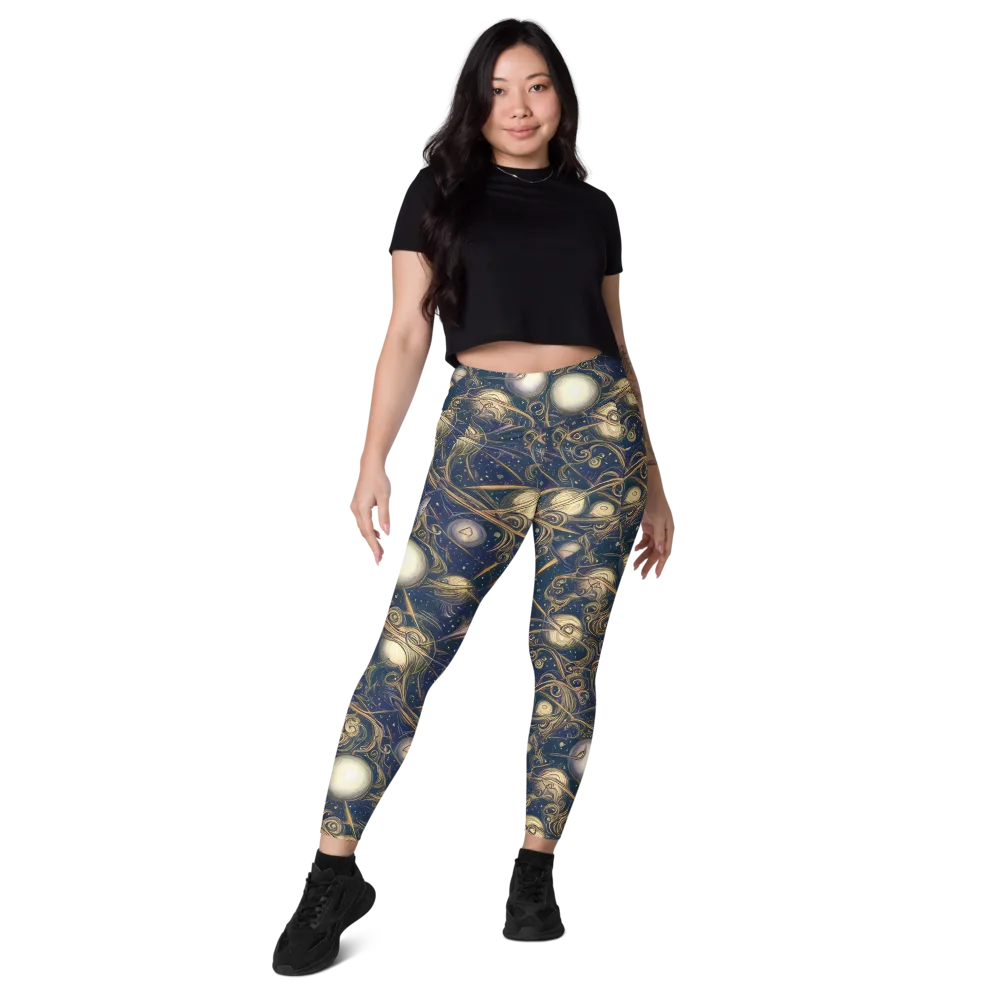 Orbital Baroque on Leggings with Pockets — Front