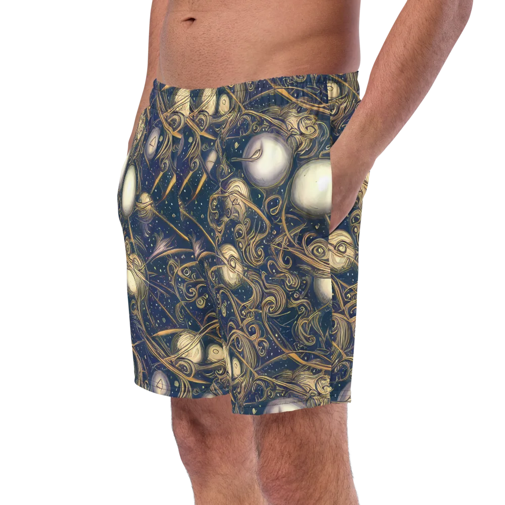 Orbital Baroque on Swim Trunks — Left Front