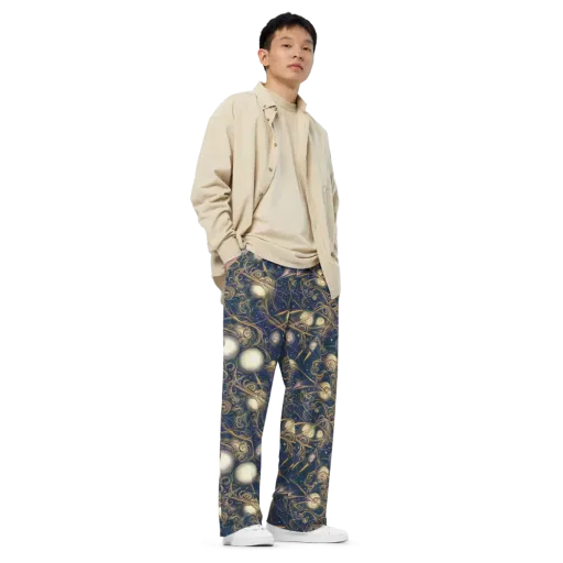 Orbital Baroque on a Wide-Leg Pants