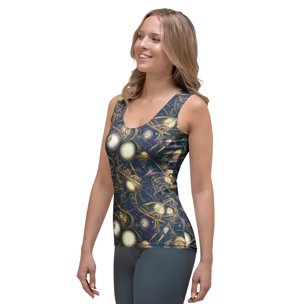 Orbital Baroque on Women's Tank Top — Left Front