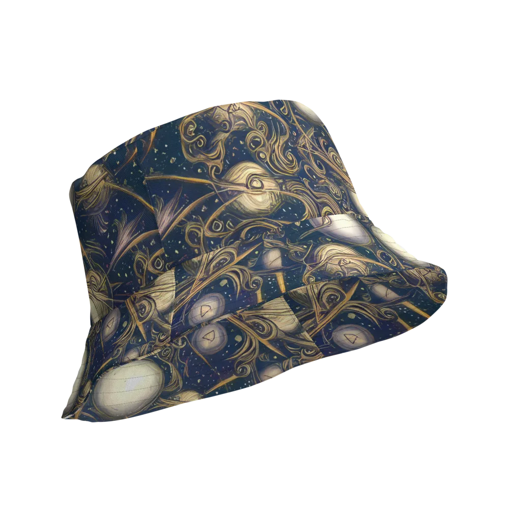 Orbital Baroque on Reversible Bucket Hat — Product details Outside