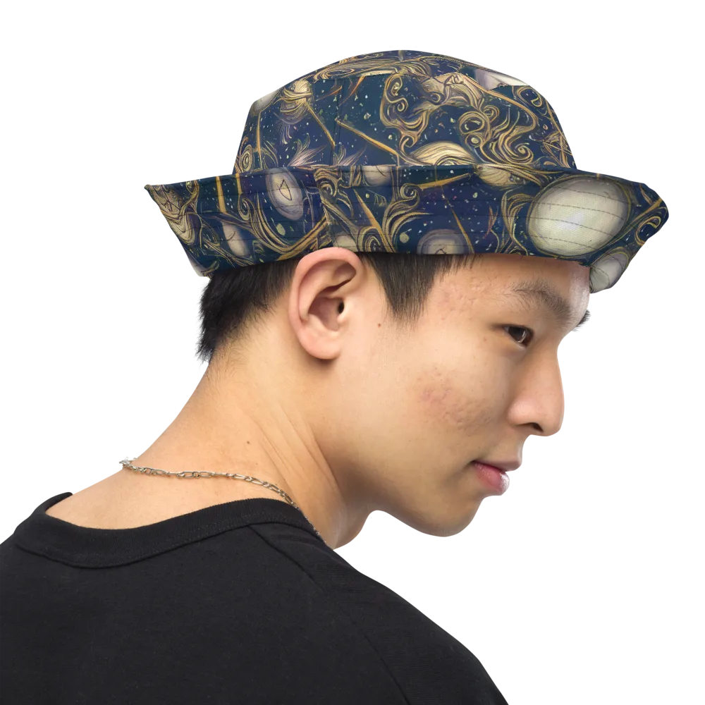 Orbital Baroque on Reversible Bucket Hat — Right Outside