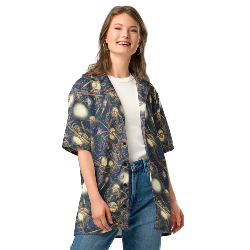 Orbital Baroque on Button Shirt — Front