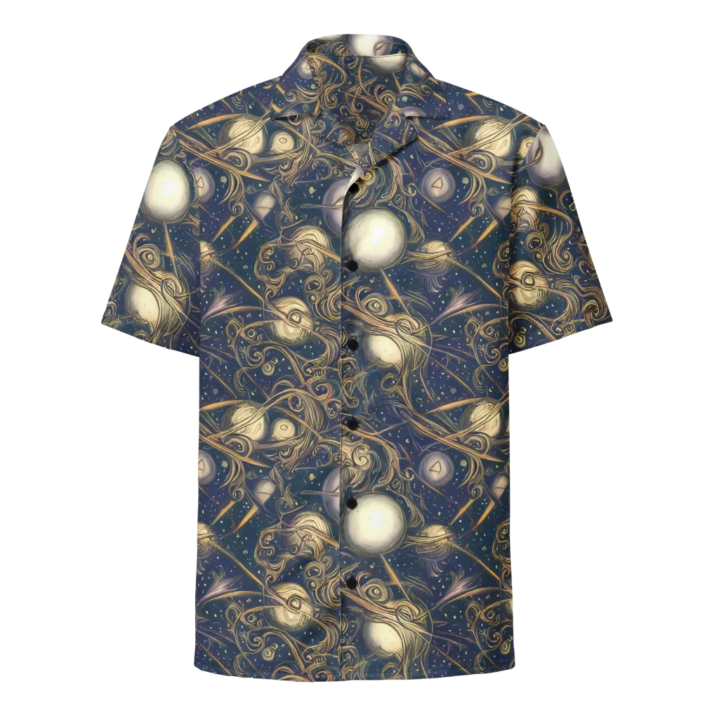Orbital Baroque on Button Shirt — Front