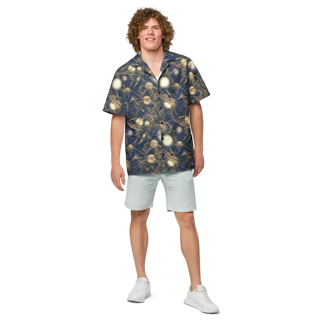 Orbital Baroque on Button Shirt — Front