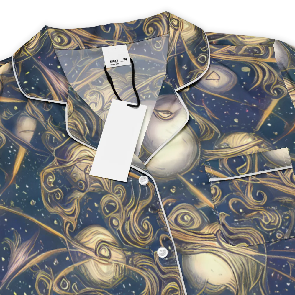 Orbital Baroque on Women's Short Sleeve Pajama Top — Product details