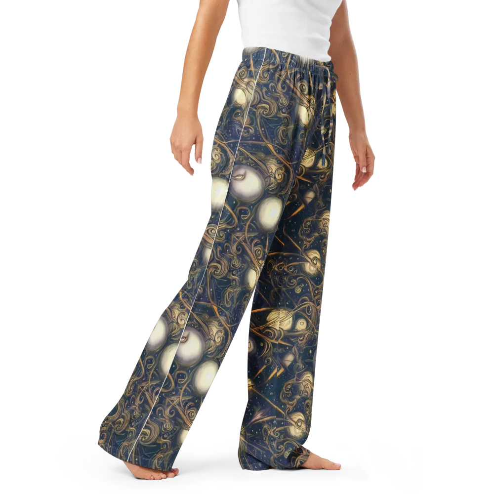 Orbital Baroque on Women's Pajama Pants — Right Front