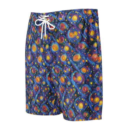 Galactic Reverie on a Men's Board Shorts