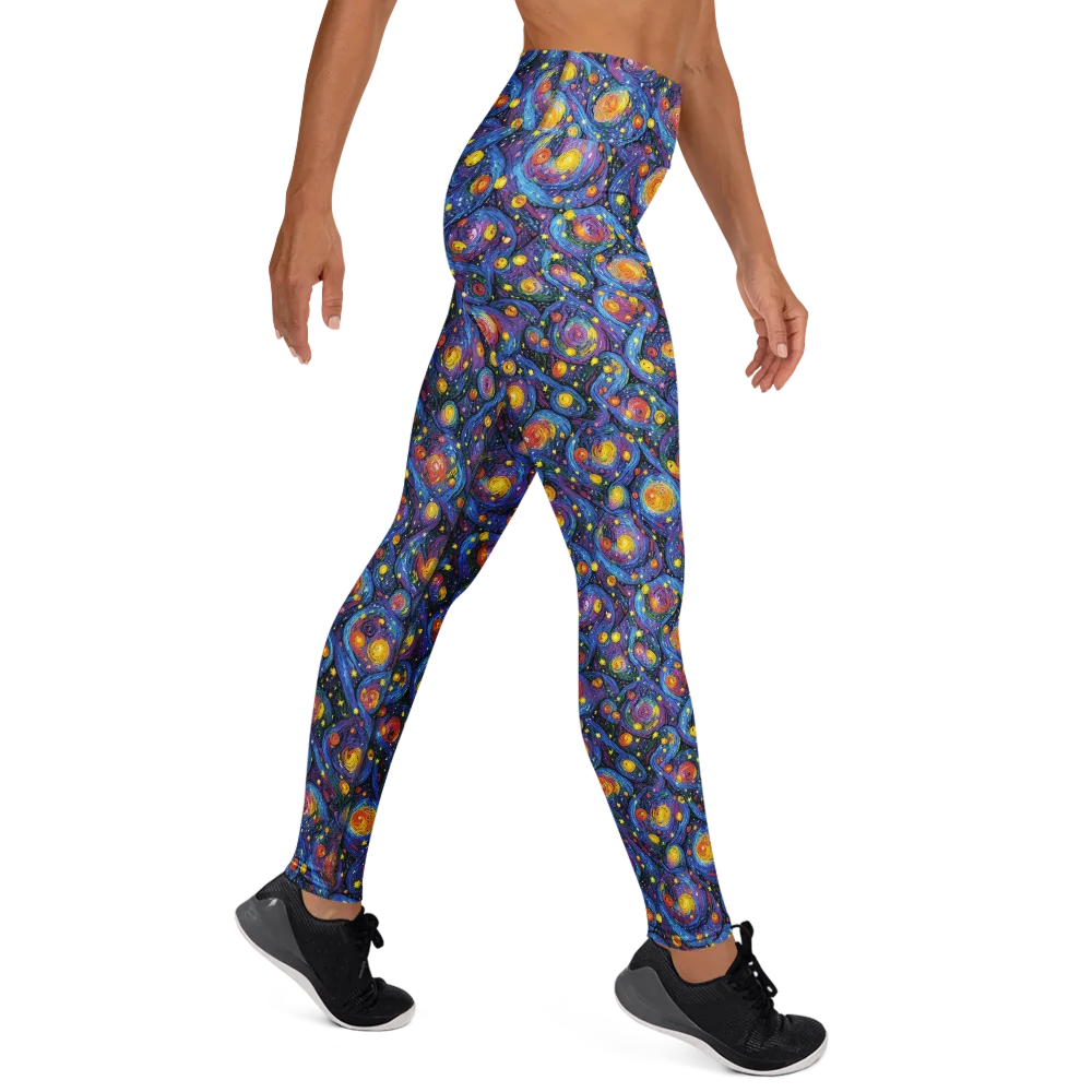 Galactic Reverie on Yoga Leggings — Right