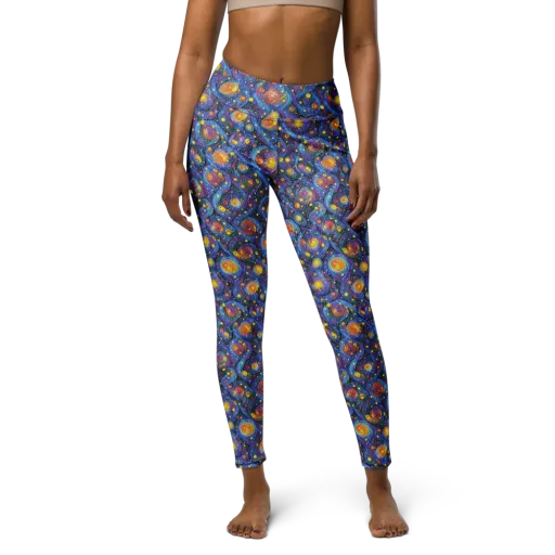 Galactic Reverie on a Yoga Leggings