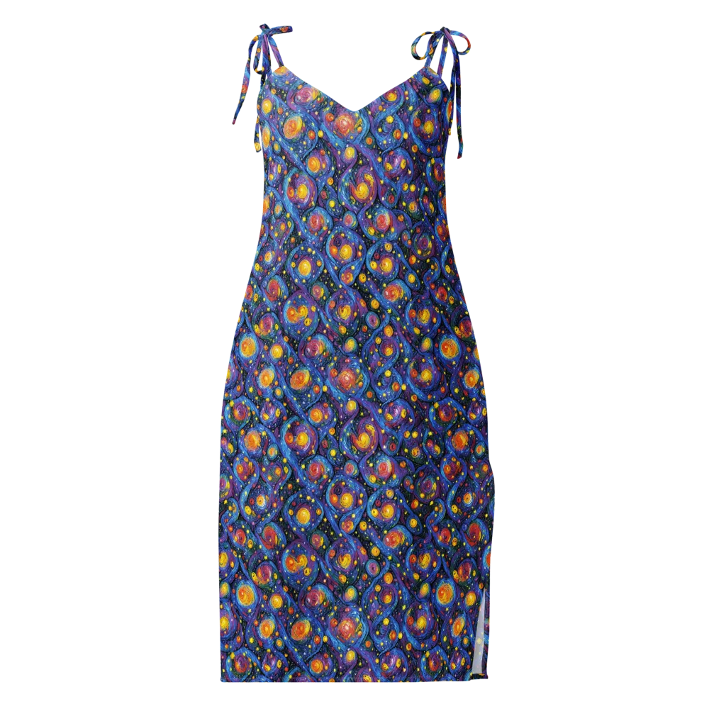 Galactic Reverie on Slip Dress — Front
