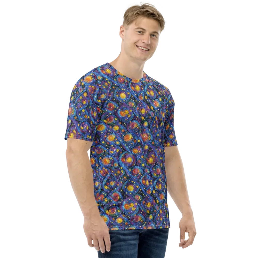 Galactic Reverie on Men's Crew Neck T-Shirt — Right