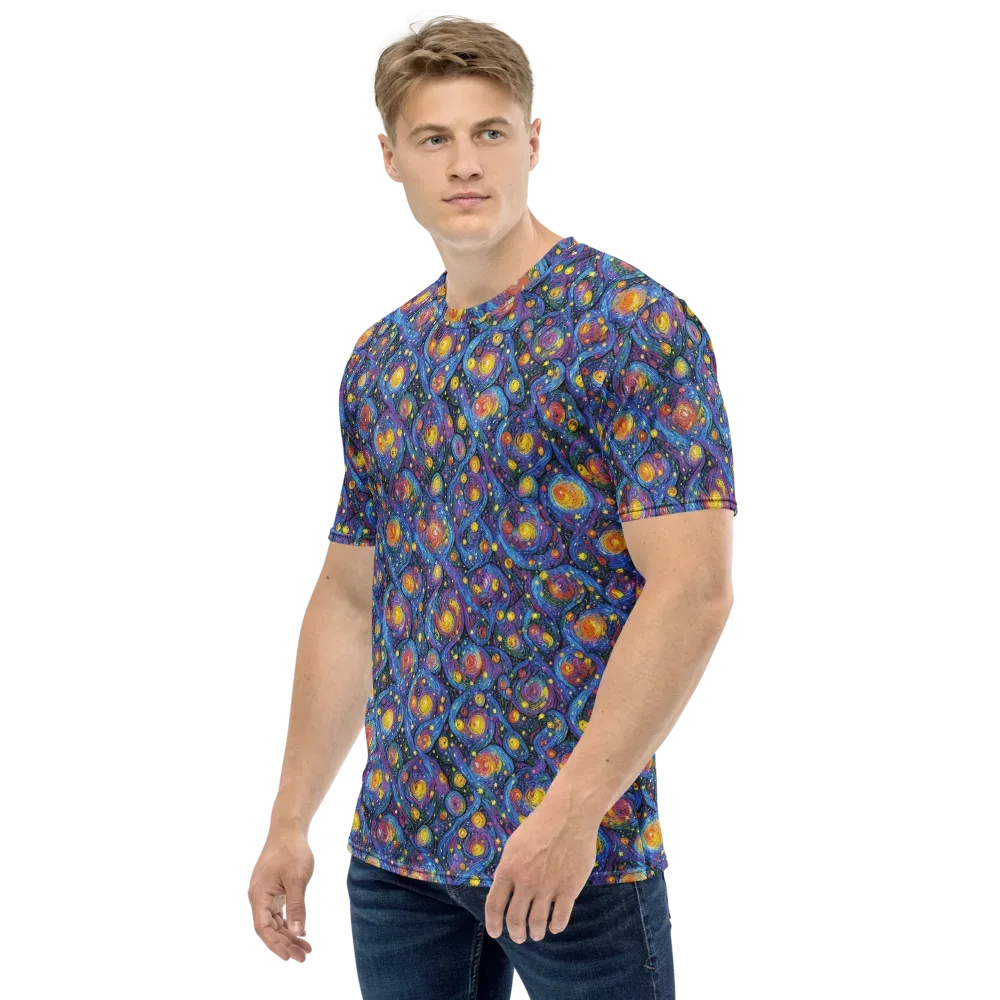 Galactic Reverie on Men's Crew Neck T-Shirt — Left