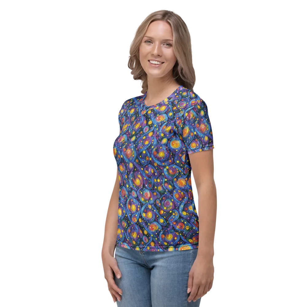 Galactic Reverie on Women's Crew Neck T-Shirt — Left