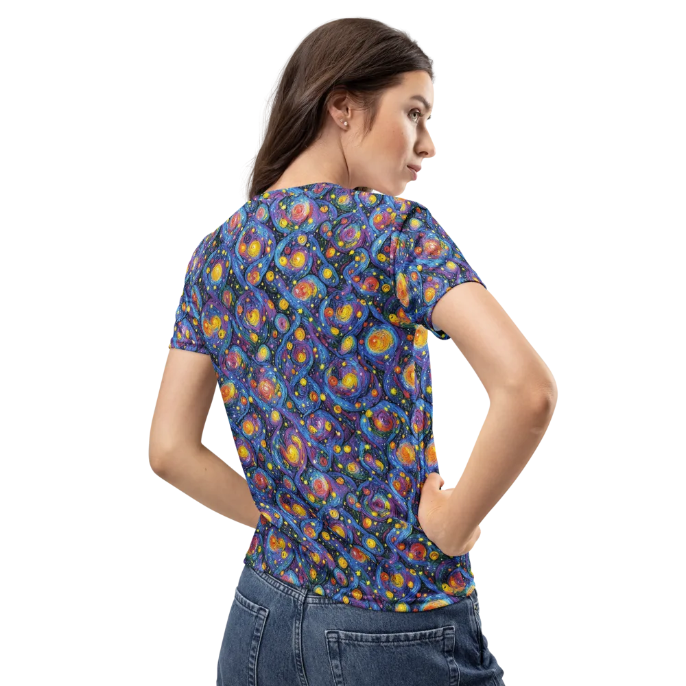 Galactic Reverie on Women's Crew Neck T-Shirt — Back