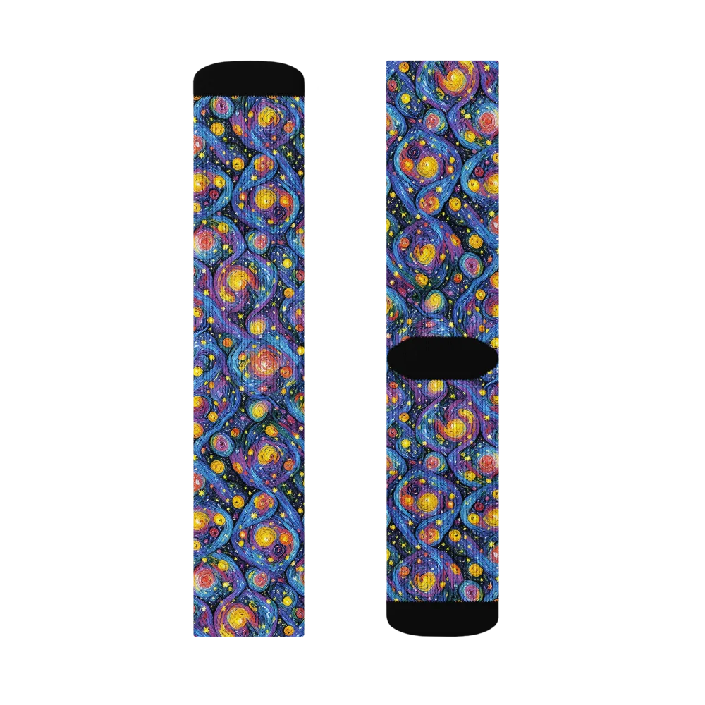 Galactic Reverie on Socks — Right Sock