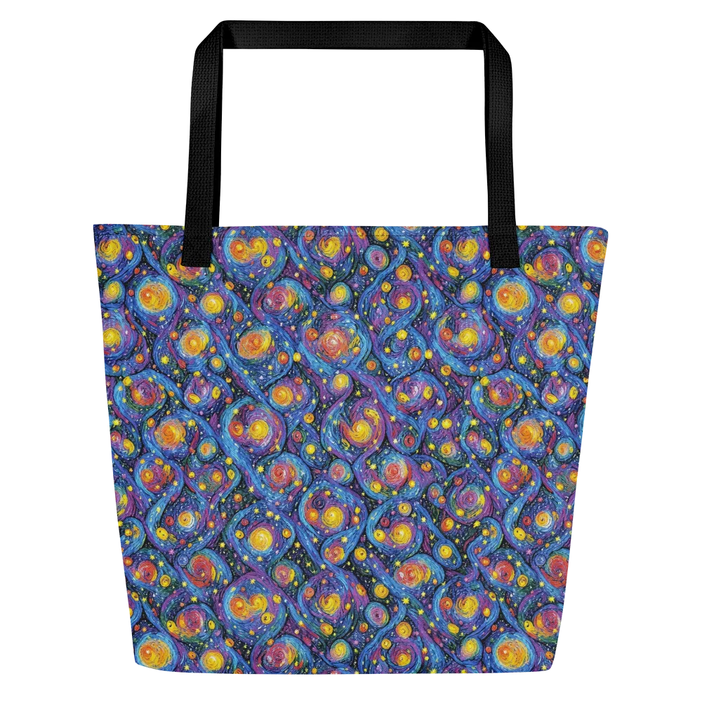 Galactic Reverie on Large Tote Bag W/ Pocket — Front