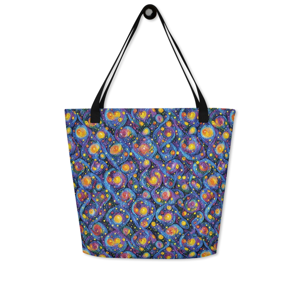 Galactic Reverie on Large Tote Bag W/ Pocket — Front
