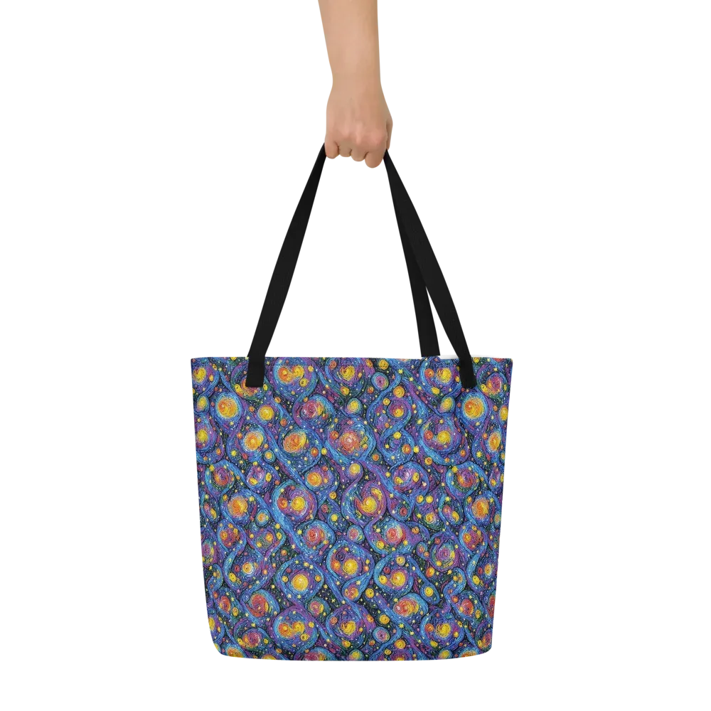 Galactic Reverie on Large Tote Bag W/ Pocket — Front