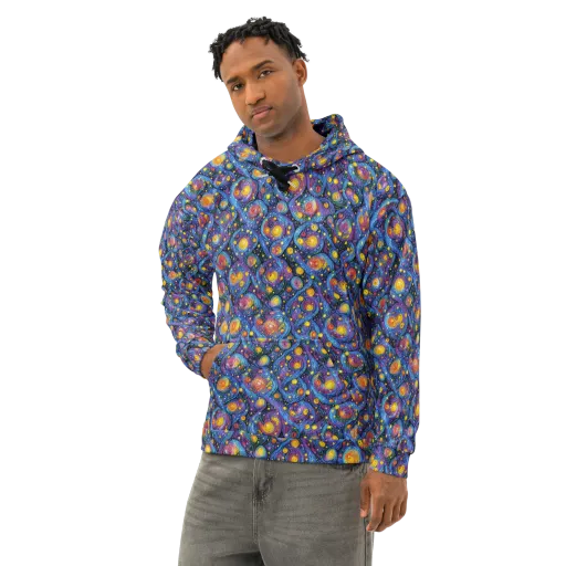 Galactic Reverie on a Cotton Hoodie