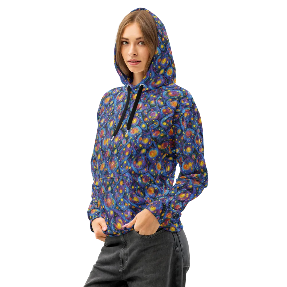 Galactic Reverie on Cotton Hoodie — Left Front